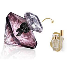 Decant de vidro do perfume feminino La Nuit Trésor Lancôme Eau de Parfum original fracionado pela Aura Parfum.